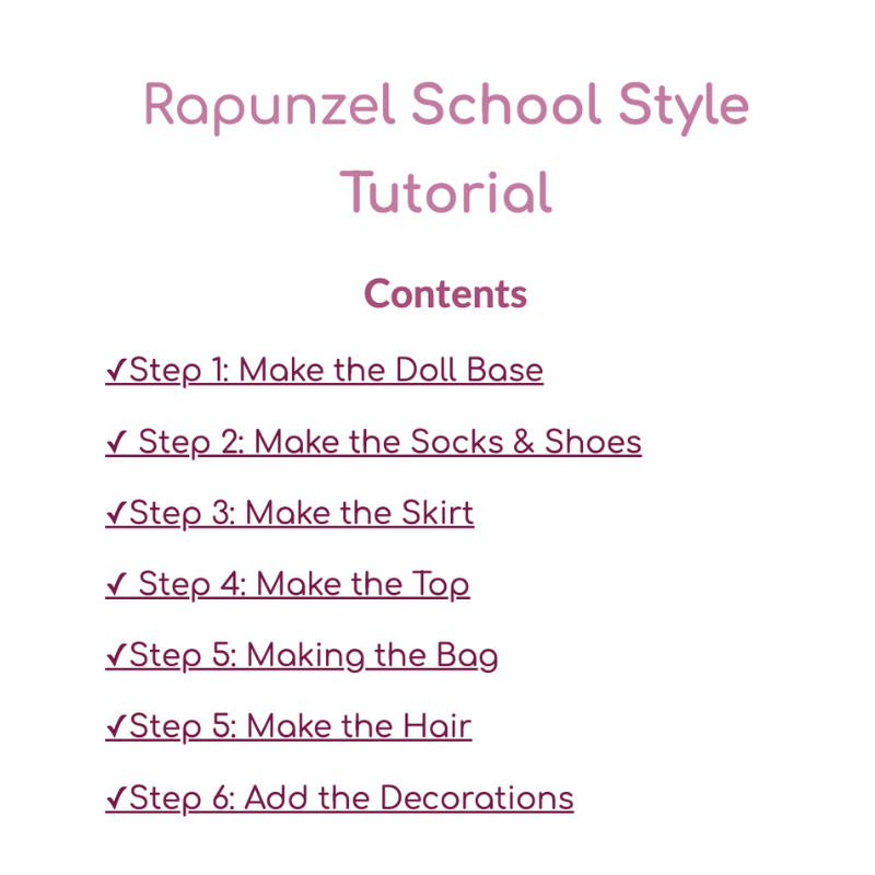 Rapunzel Tutorial